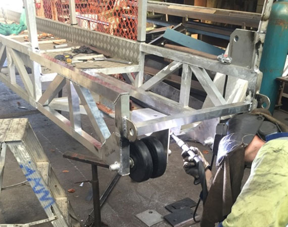 Aluminium boat bridge repair - marine welding specialists
