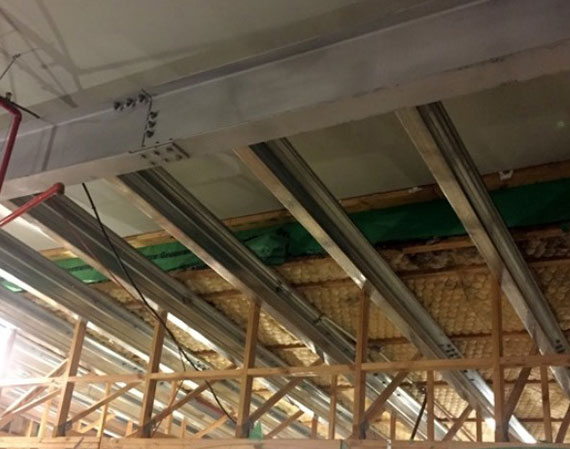 Structural steel beams installed by Mobile Welding Ltd Auckland